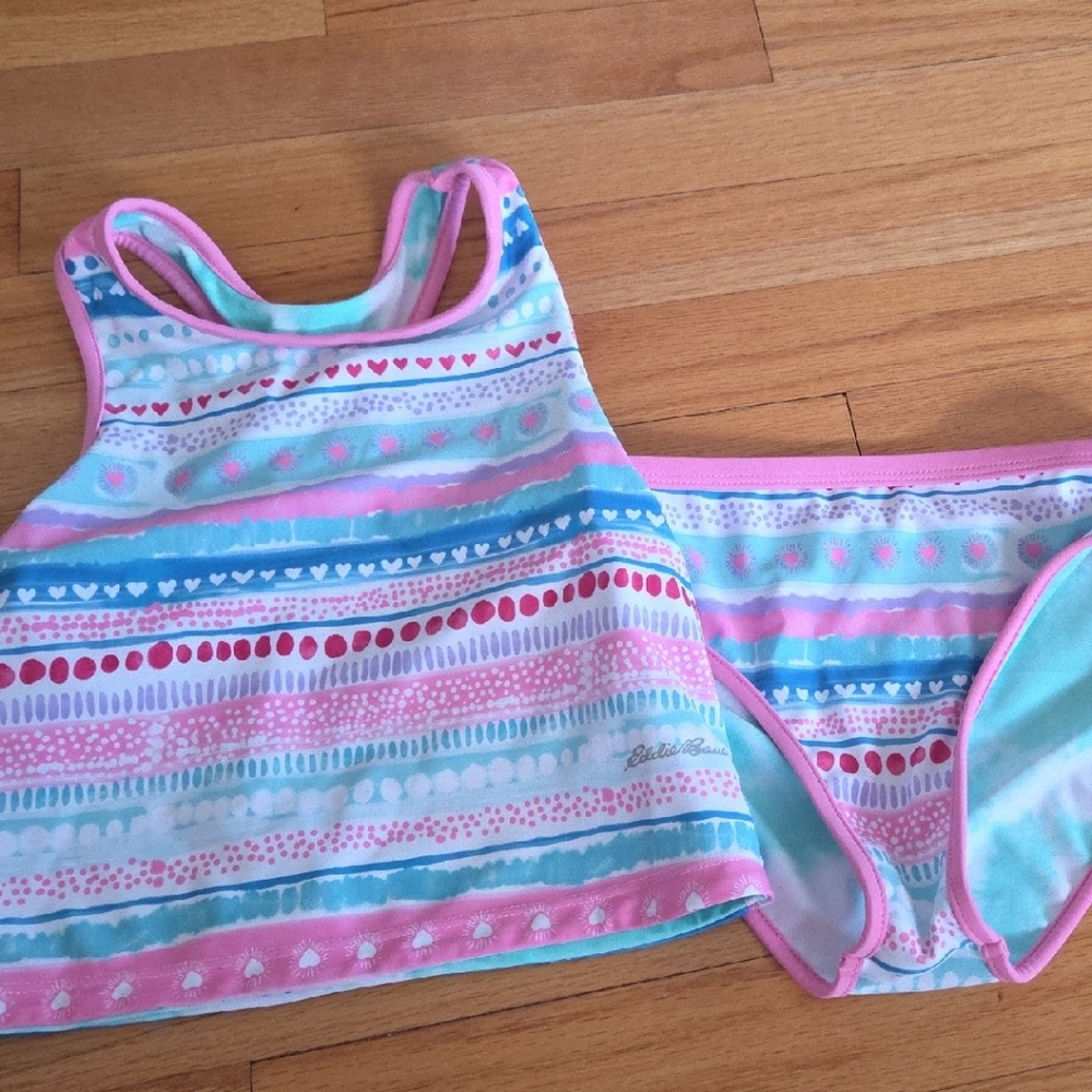 Eddie Bauer Pink and Mint Swimwear